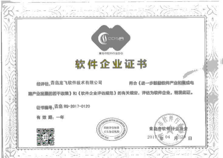 软件企业证书